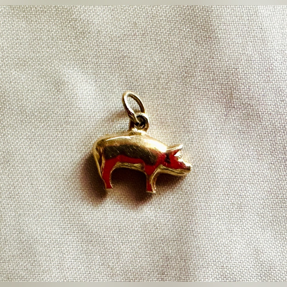 14k Pig Pendant/Charm